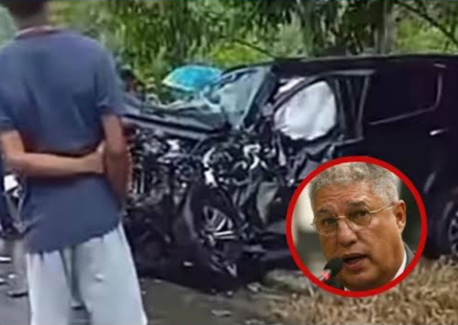 Deputado Rosemberg Pinto se envolve em acidente.